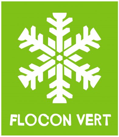 Label "flocon vert" - ski