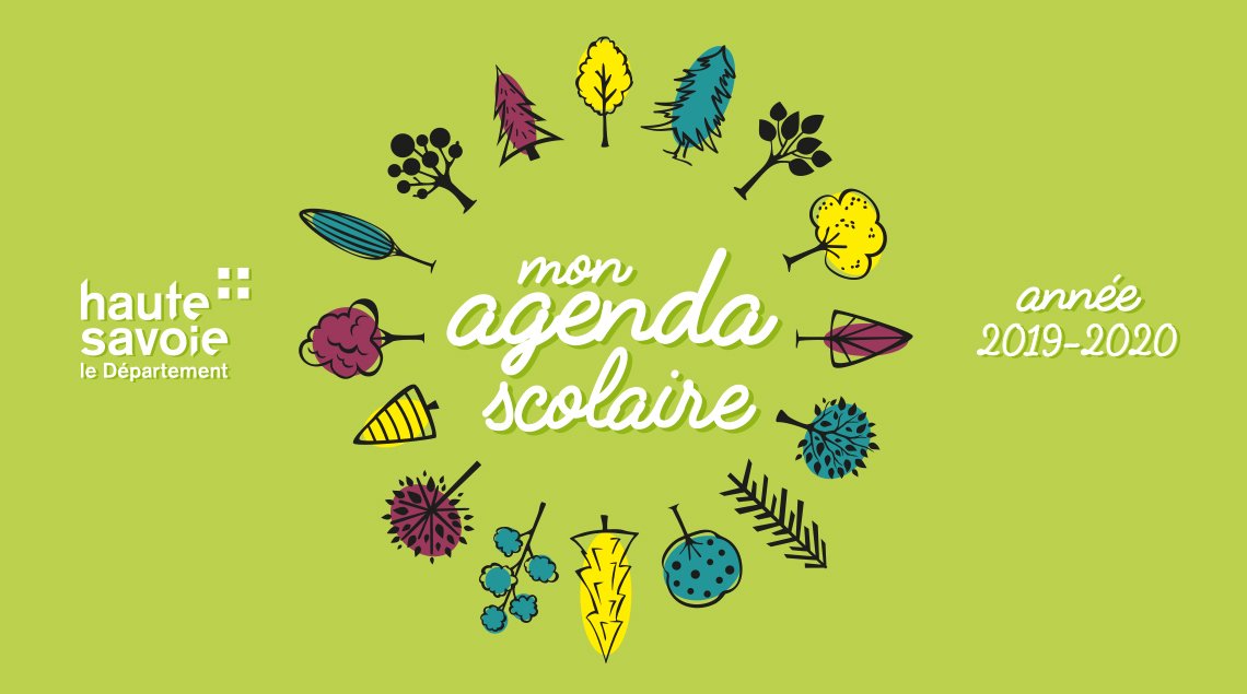Agenda scolaire du Département de la Haute-Savoie 2019-2020