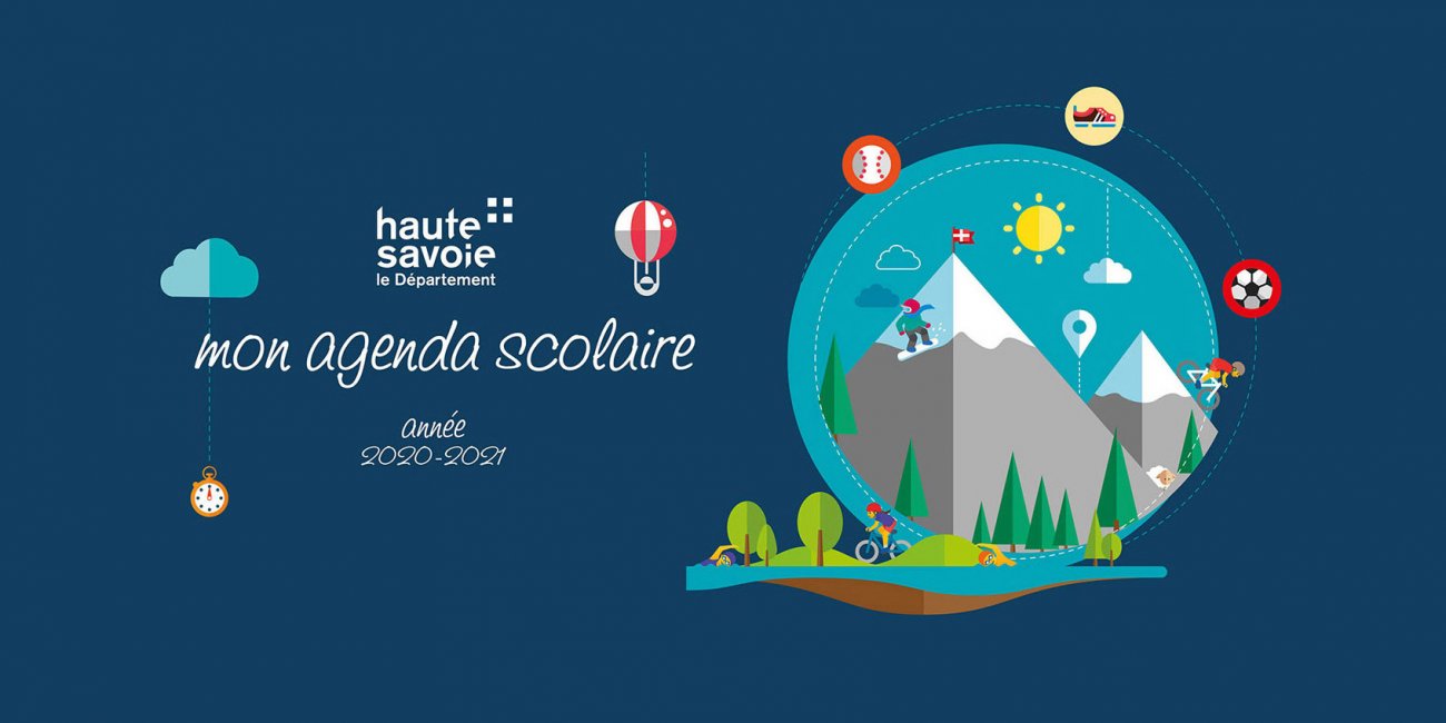 Agenda scolaire du Département de la Haute-Savoie 2020