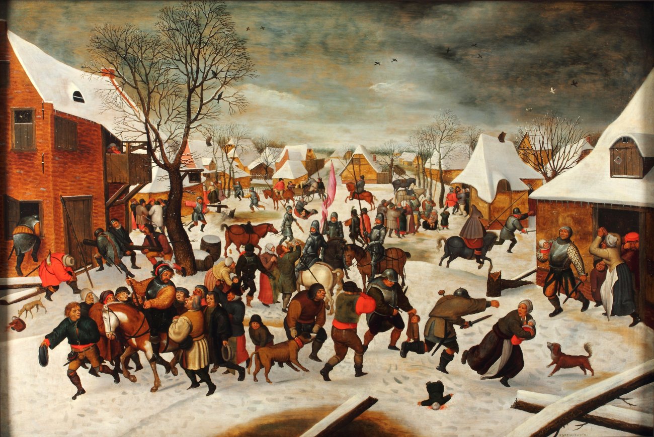 Tableau "Le Massacre des Innocents", de Pierre Bruegel le Jeune, peint en 1621