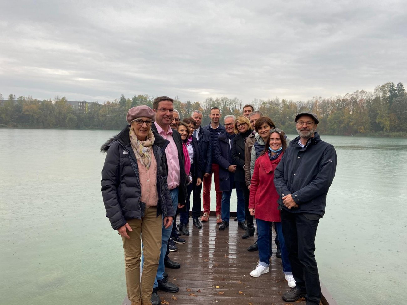30 octobre 2021 : visites des Conseilles départementaux de Haute-Savoie à la base de loisirs de Rumilly