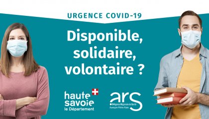 Visuel campagne "appel au volontariat urgence Covid nov 2020"