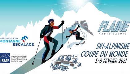 Affiche officielle de la Coupe du monde de ski alpinisme à Flaine les 5 et 6 février. 