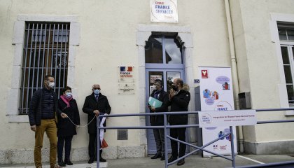 inauguration maison France Services Rumilly avec élus locaux