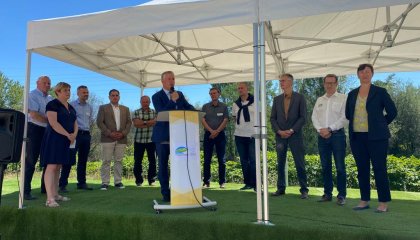 inauguration du lancement des travaux de la Basse Dranse à Thonon-les-Bains le 6 juillet 2022