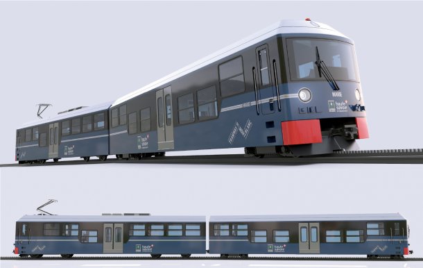 Futur train "Marie" du Tramway du Mont-Blanc