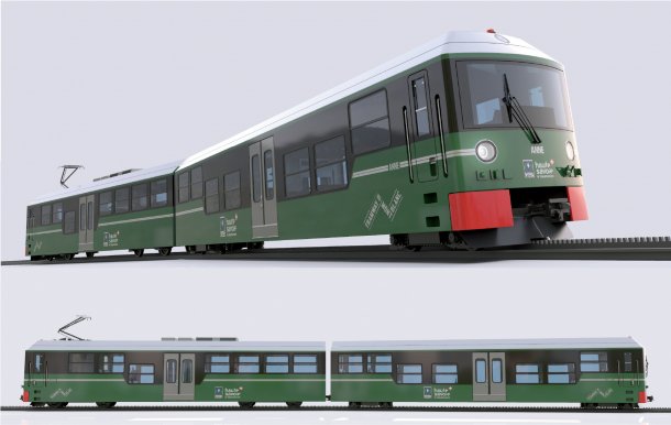 Futur train "Anne" du Tramway du Mont-Blanc