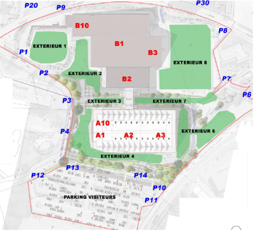 Plan des Halles
