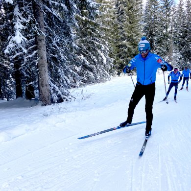 ©HSN équipe de France ski de fond domaine nordique des Glières 